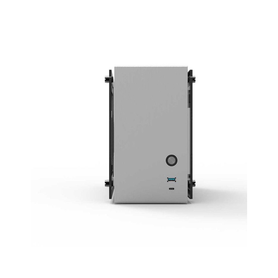 Caja pc zalman m2 mini silber mini-torre mini-itx carcasa con 2 ventanas