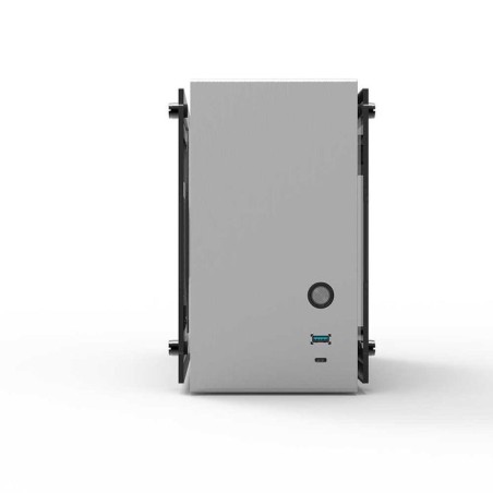 Caja pc zalman m2 mini silber mini-torre mini-itx carcasa con 2 ventanas