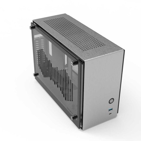 Caja pc zalman m2 mini silber mini-torre mini-itx carcasa con 2 ventanas