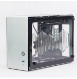 Caja pc zalman m2 mini silber mini-torre mini-itx carcasa con 2 ventanas