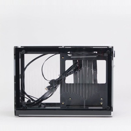 Caja pc zalman m2 mini silber mini-torre mini-itx carcasa con 2 ventanas