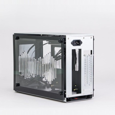 Caja pc zalman m2 mini silber mini-torre mini-itx carcasa con 2 ventanas