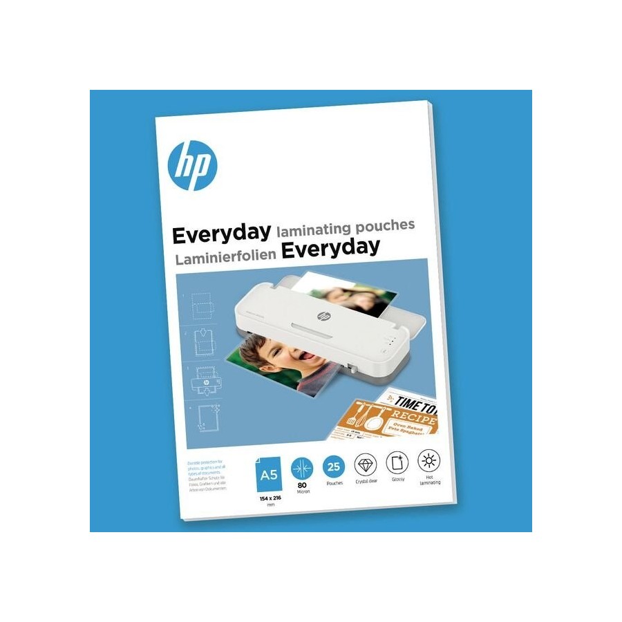 Bolsas plamificadoras hp everyday a5 80 micras 25x