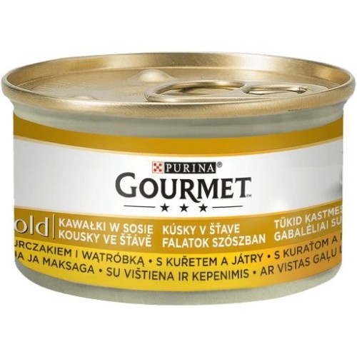Gourmet gold - pollo e hígado 85g