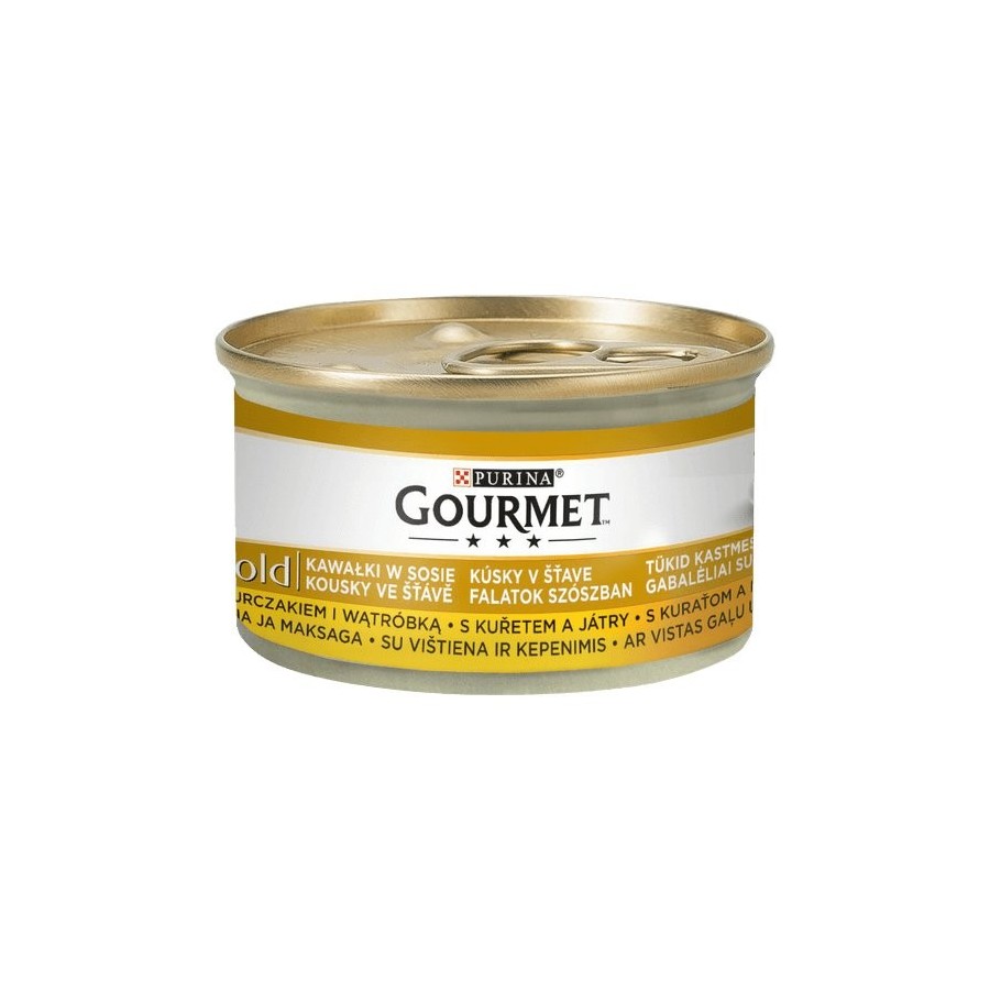Gourmet gold - pollo e hígado 85g