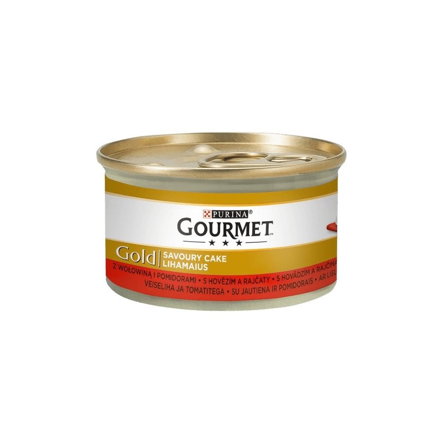 Gourmet gold pastel salado ternera y tomates 85g