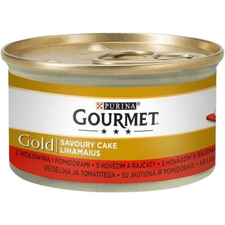 Gourmet gold pastel salado ternera y tomates 85g