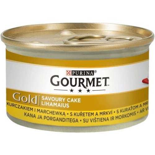 Gourmet gold pastel salado pollo y zanahoria 85g