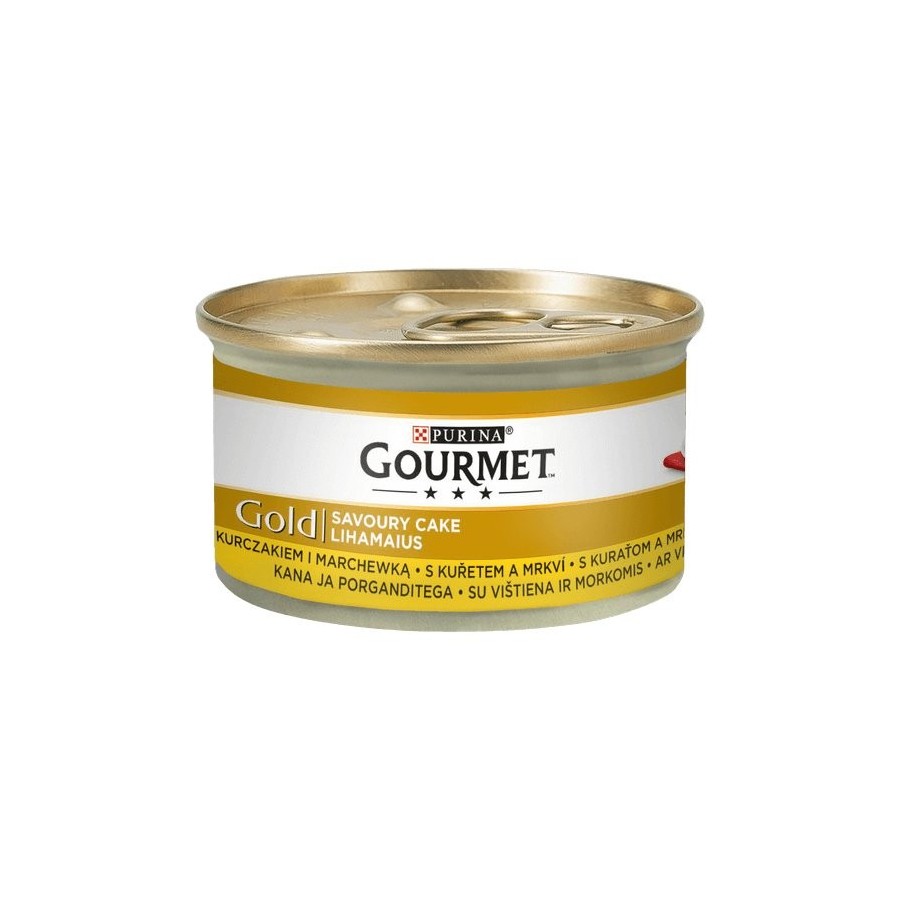 Gourmet gold pastel salado pollo y zanahoria 85g