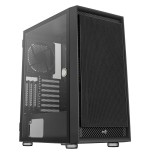 Caja pc aerocool graphite v1 frontal mesh lateral de cristal templado