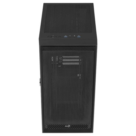 Caja pc aerocool graphite v1 frontal mesh lateral de cristal templado