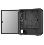 Caja pc aerocool graphite v1 frontal mesh lateral de cristal templado