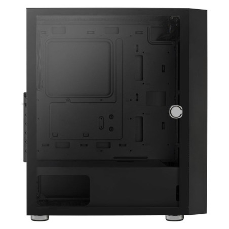 Caja pc aerocool graphite v1 frontal mesh lateral de cristal templado