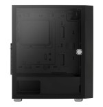 Caja pc aerocool graphite v1 frontal mesh lateral de cristal templado