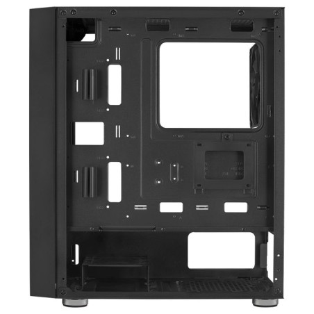 Caja pc aerocool graphite v1 frontal mesh lateral de cristal templado