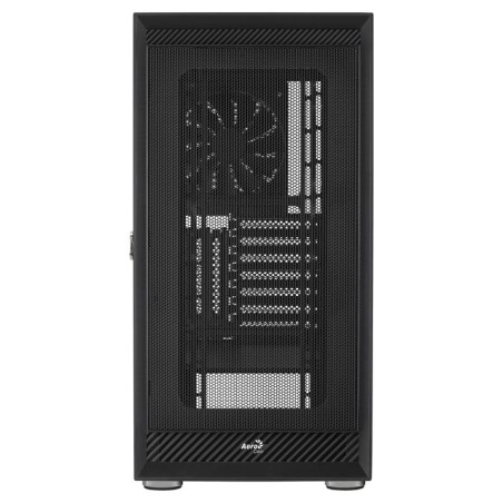 Caja pc aerocool graphite v1 frontal mesh lateral de cristal templado