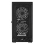 Caja pc aerocool graphite v3 frontal mesh lateral de cristal templado incluye 3 ventiiladores rgb 140mm