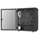 Caja pc aerocool graphite v3 frontal mesh lateral de cristal templado incluye 3 ventiiladores rgb 140mm