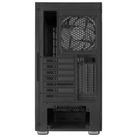 Caja pc aerocool graphite v3 frontal mesh lateral de cristal templado incluye 3 ventiiladores rgb 140mm