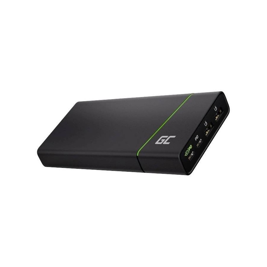 Power bank green cell gc powerplay ultra 26800mah 128w 4 puertos