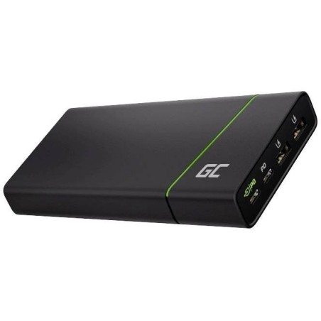 Power bank green cell gc powerplay ultra 26800mah 128w 4 puertos