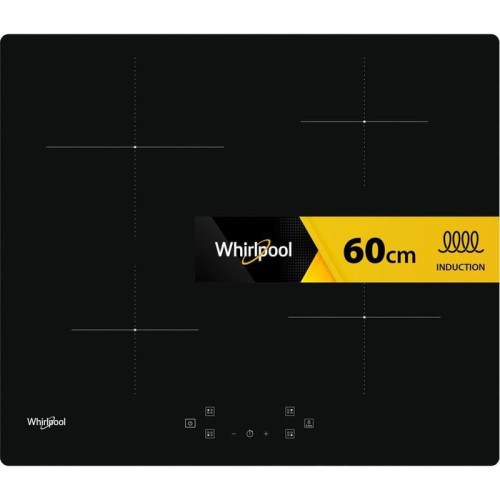 Whirlpool - wsq4860ne - placa de inducción - 4 fuegos - 7200w - l60 cm - revestimiento de vidrio negro