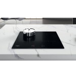 Whirlpool - wsq4860ne - placa de inducción - 4 fuegos - 7200w - l60 cm - revestimiento de vidrio negro