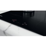 Whirlpool - wsq4860ne - placa de inducción - 4 fuegos - 7200w - l60 cm - revestimiento de vidrio negro