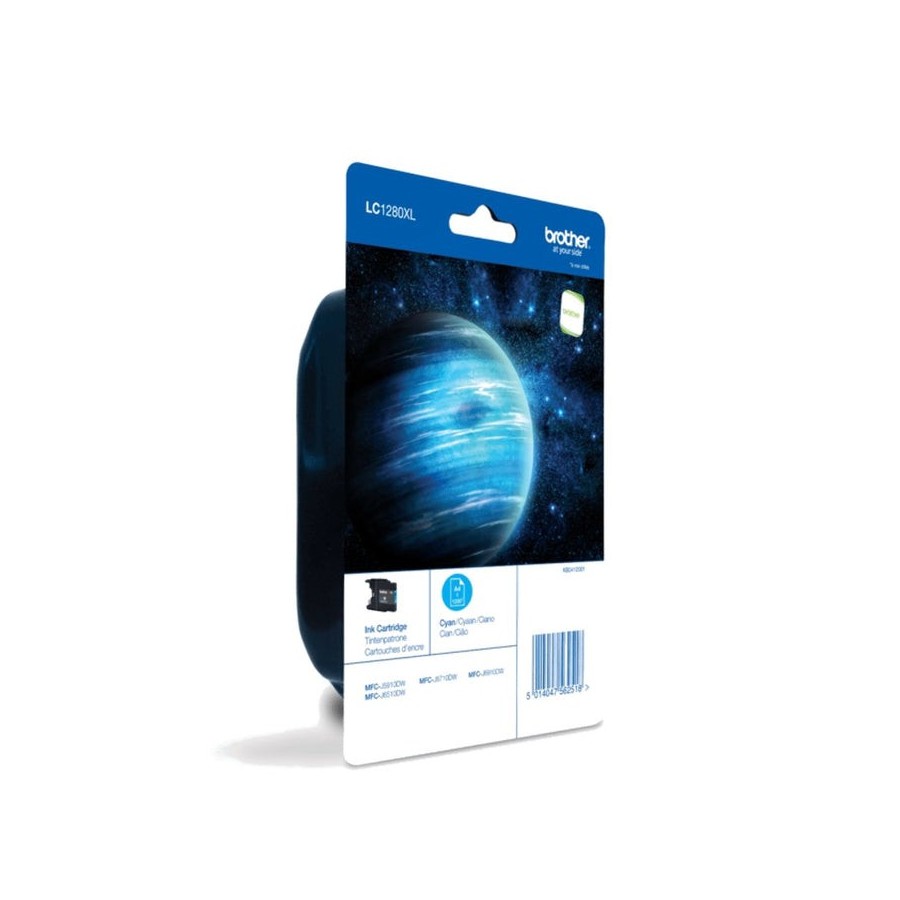 Brother tinta original lc1280xlcbp cyan para mfc-j5910dw/ mfc-j6510dw/ mfc-j6710dw/ mfc-j6910dw