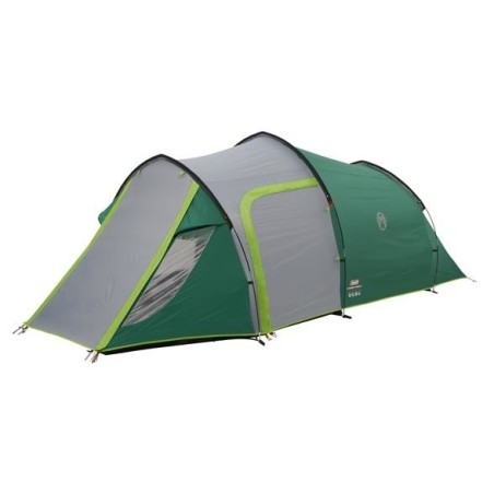 Tienda tipo túnel coleman chimney rock 3 plus verde, gris