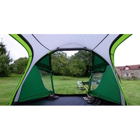 Tienda tipo túnel coleman chimney rock 3 plus verde, gris