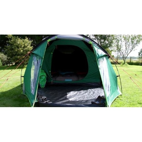 Tienda tipo túnel coleman chimney rock 3 plus verde, gris