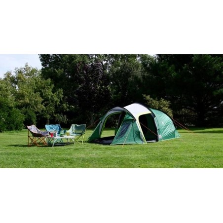 Tienda tipo túnel coleman chimney rock 3 plus verde, gris