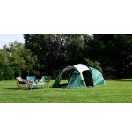 Tienda tipo túnel coleman chimney rock 3 plus verde, gris