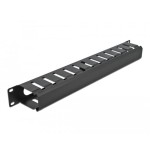 Digitus  19" panel de gestión de cables con 2 aberturas 1 u negro