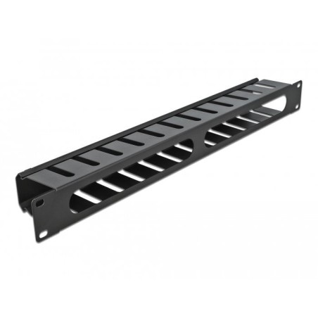 Digitus  19" panel de gestión de cables con 2 aberturas 1 u negro