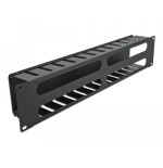 Digitus 19" panel de gestión de cables con 4 aberturas