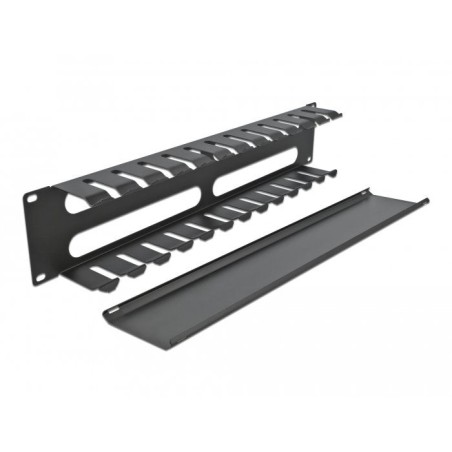 Digitus 19" panel de gestión de cables con 4 aberturas