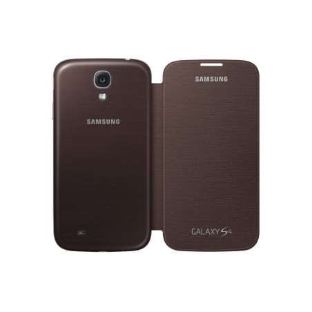 Samsung flip cover funda samsung galaxy s4/con tapa.sustituye tapa trasera/marron/ef-fi950baegww