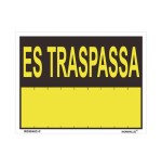 Rotulo "es traspassa" (pvc 0.4mm) 35x45cm normaluz