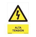 Cartel peligro "alta tension" (pvc 0.7mm) 30x40cm normaluz
