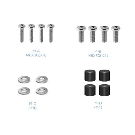 Tooq soporte fijo de pared para tv de 32"-55" - inclinable - peso max 40kg - vesa 400x400mm - negro