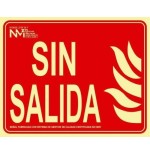Cartel de extinción "sense sortida" clase b (pvc 0.7mm) 30x15cm normaluz