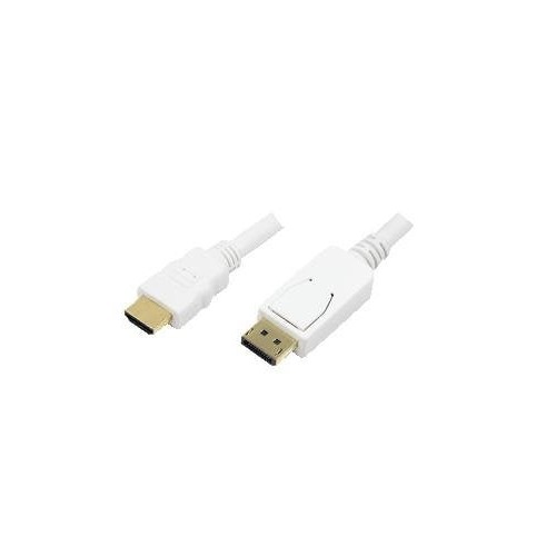Logilink cable displayportm/hdmim 2m blanco