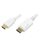 Logilink cable displayportm/hdmim 2m blanco