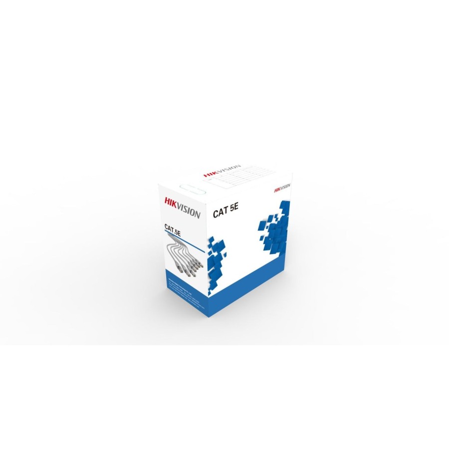 Bobina de cable utp cat5e hikvision.   certificado . conductor cobre alta calidad