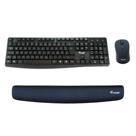 Reposamuñecas de gel para teclado equip life color negro