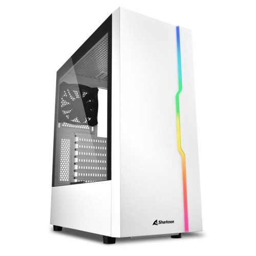 Caja pc sharkoon slider rgb blanca