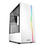 Caja pc sharkoon slider rgb blanca
