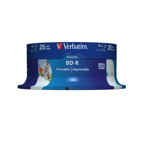 Blue-ray bd-r verbatim 43811 imprimible 6x tarrina-25uds